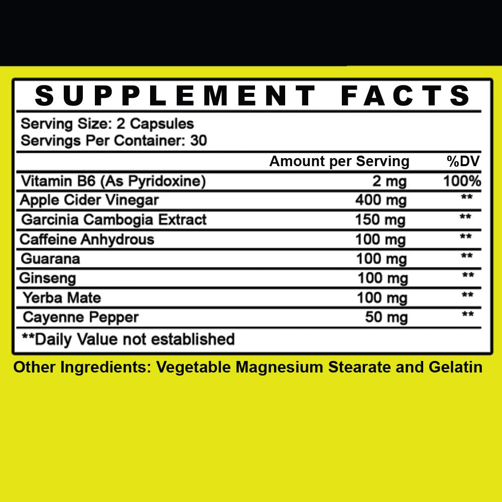 Angry Supplements Angry Energy Caffeine Capsules, 60 Capsules
