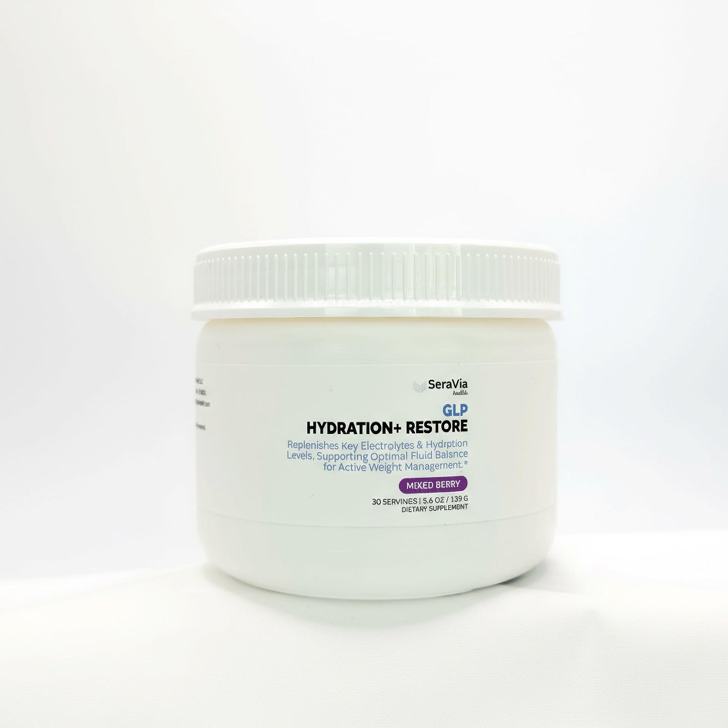 SeraVia Health GLP Hydration+ Restore Hydration Support for GLP-1 Users Powder 5.6 Ounce