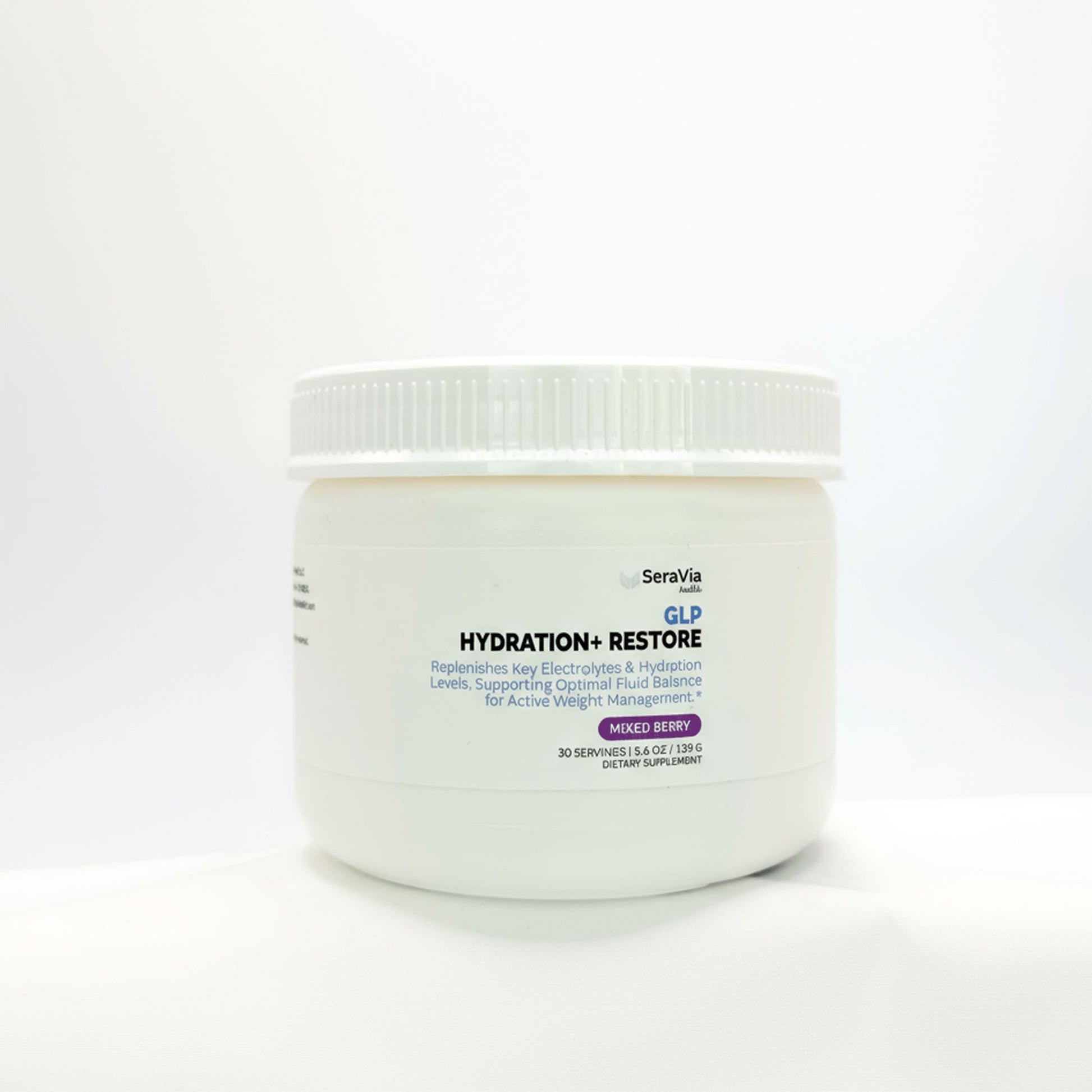 SeraVia Health GLP Hydration+ Restore Hydration Support for GLP-1 Users Powder 5.6 Ounce