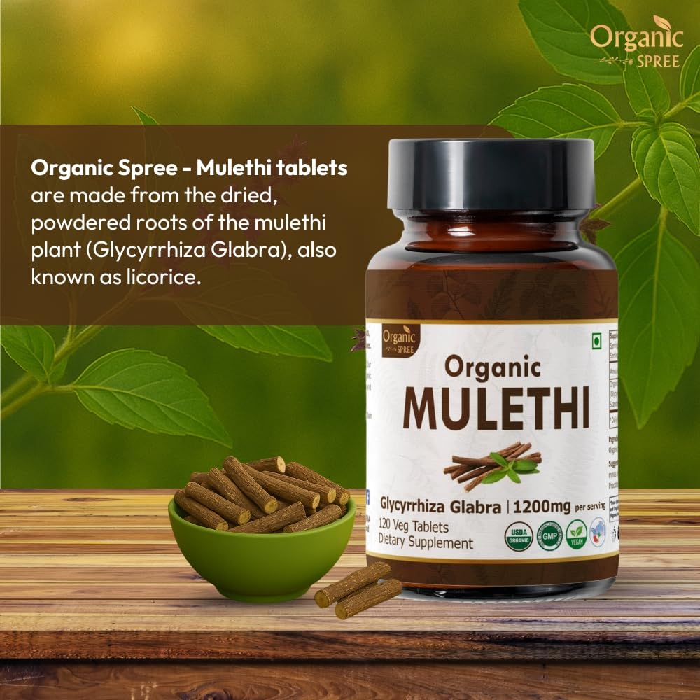 ORGANIC SPREE Mulethi Licorice Root 360 Tablets