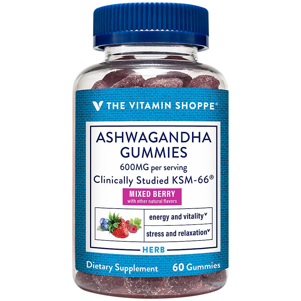 The Vitamin Shoppe Ashwagandha 600 MG 60 Gummies