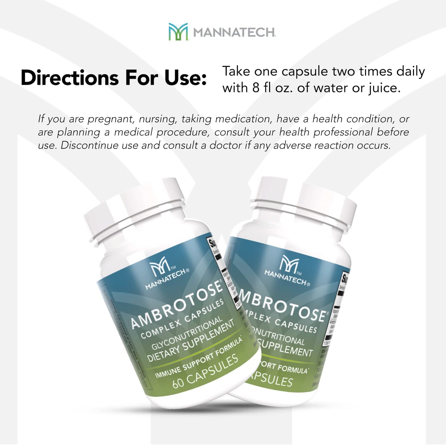 Mannatech Ambrotose Complex 60 Capsules