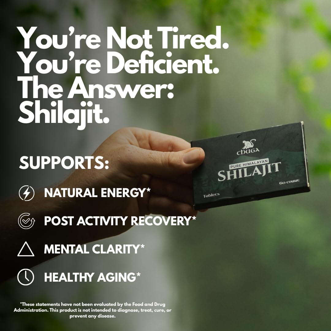 Chuga Shilajit Authentic Himalayan Shilajit 120 Tablets