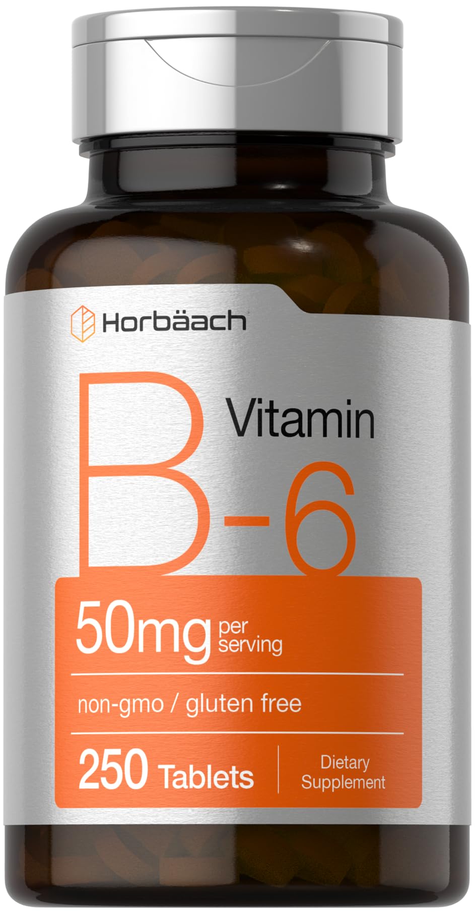 Horbäach Vitamin B6 50mg Tablet, 250 Tablets