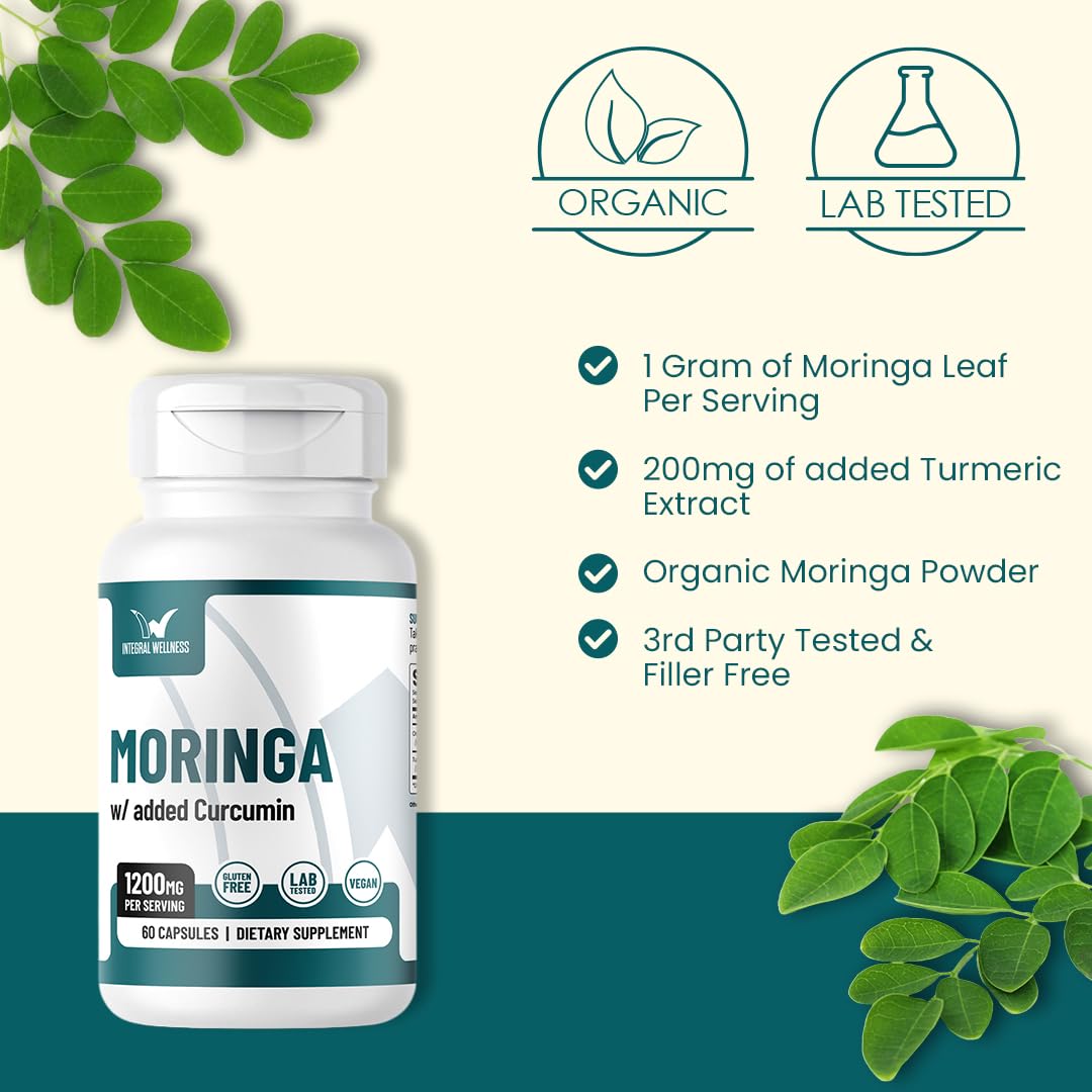 Integral Wellness Moringa w/Curcumin Capsules, 60 Capsules