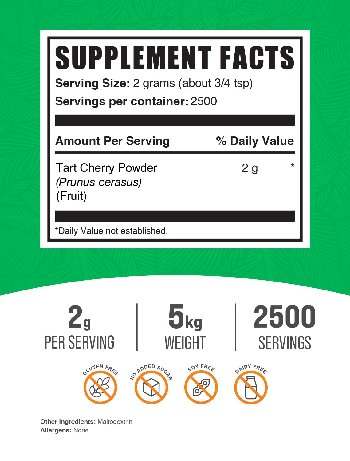 BulkSupplements Tart Cherry Powder 176.19