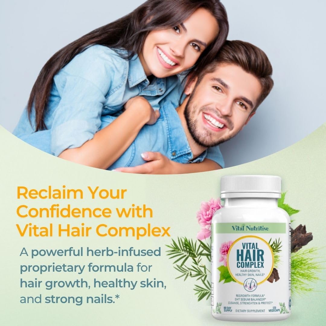 VITAL NUTRITIVE Vital Hair Complex Biotin & Vitamin B Hair Vitamins Capsule 120