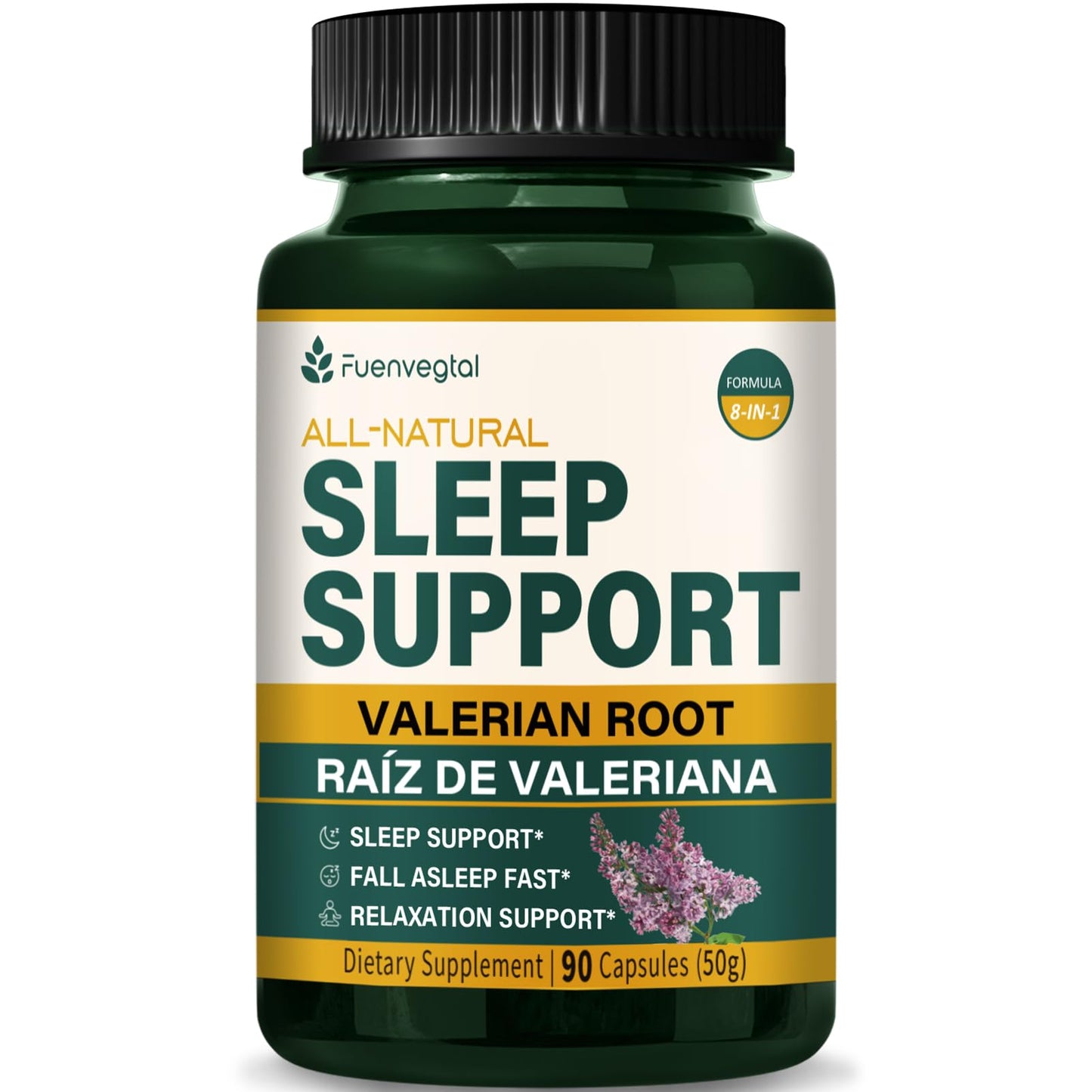 Fuenvegtal Valerian Root Extract Sleep Support Capsules, 90 Count