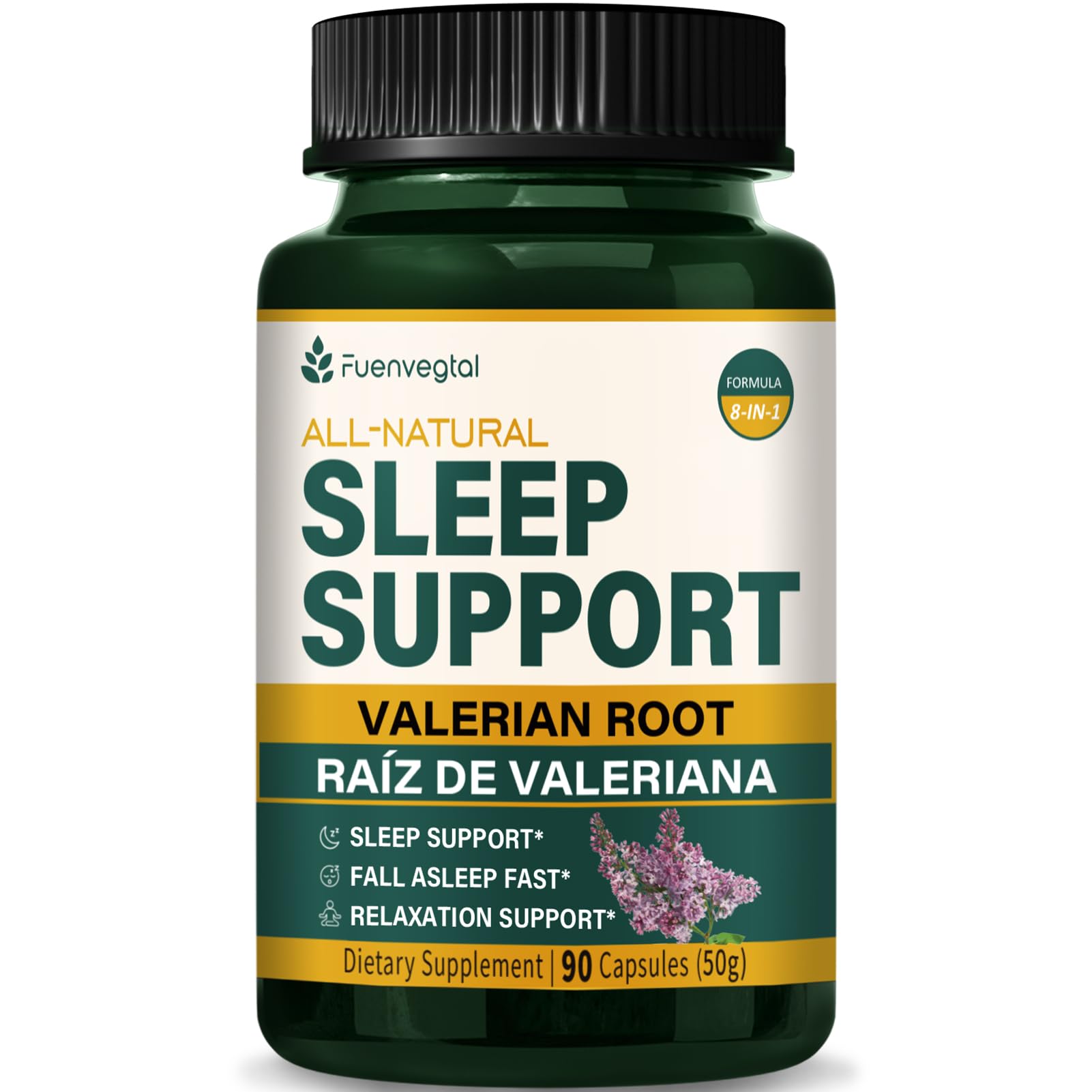 Fuenvegtal Valerian Root Extract Sleep Support Capsules, 90 Count
