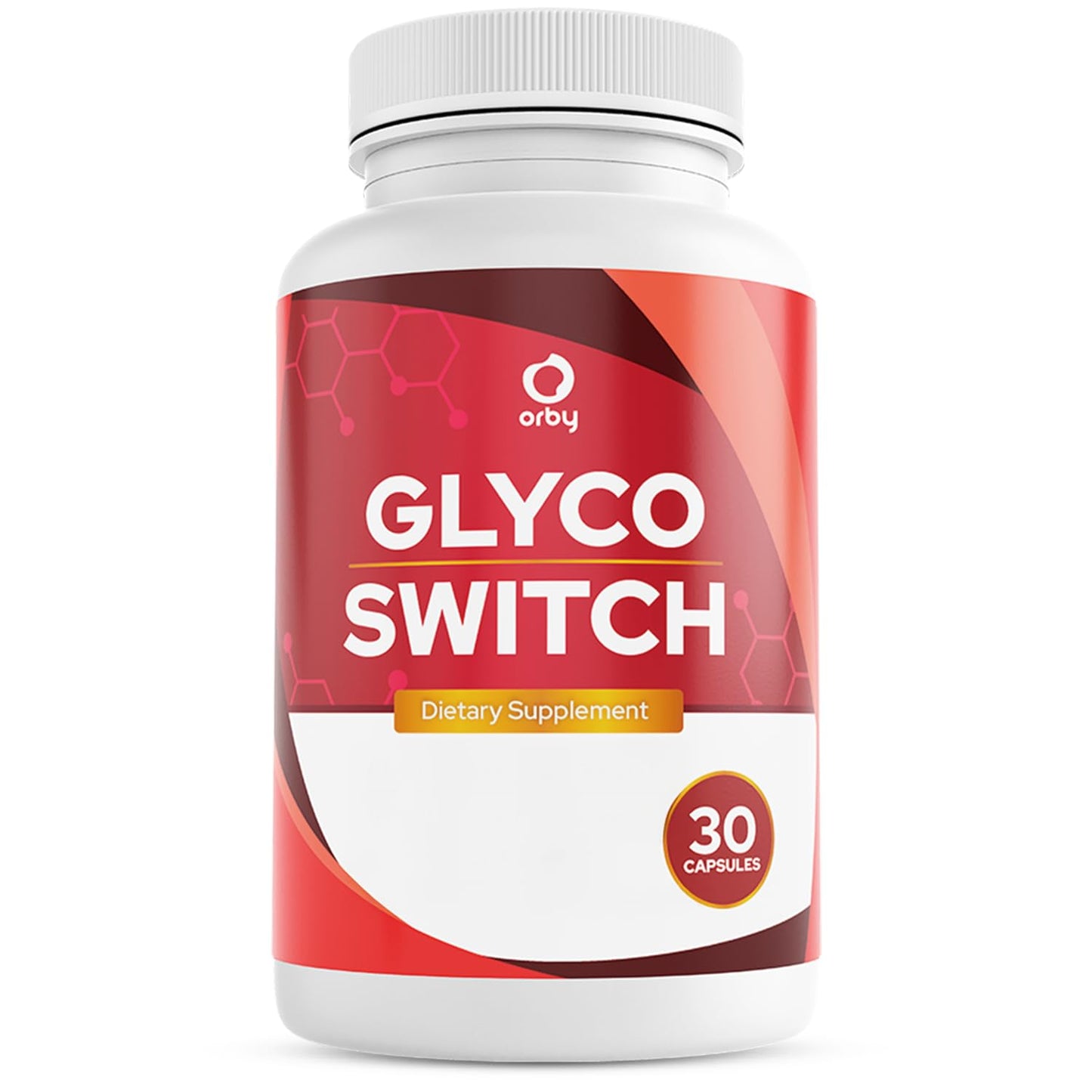 Orby GlycoSwitch Natural Daily Wellness Supplement with Vitamin C, D3, Magnesium & Chromium, Non-GMO, GMP Certified, Made in USA, 30 Capsules