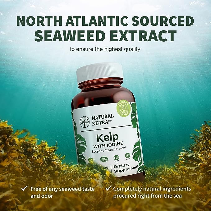Natural Nutra Kelp Iodine with Potassium Iodide 250 Tablets