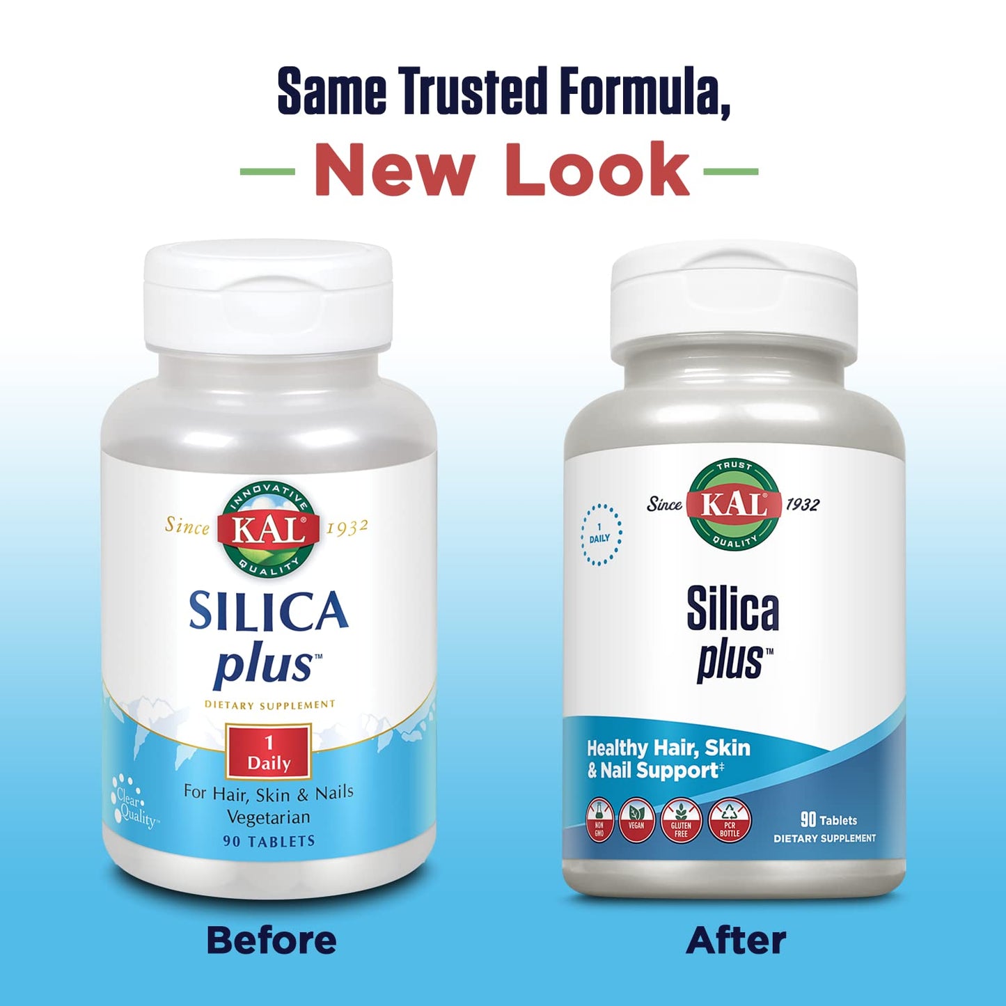 KAL Silica Plus Silica Gel with Horsetail Extract Tablets, 90 Count