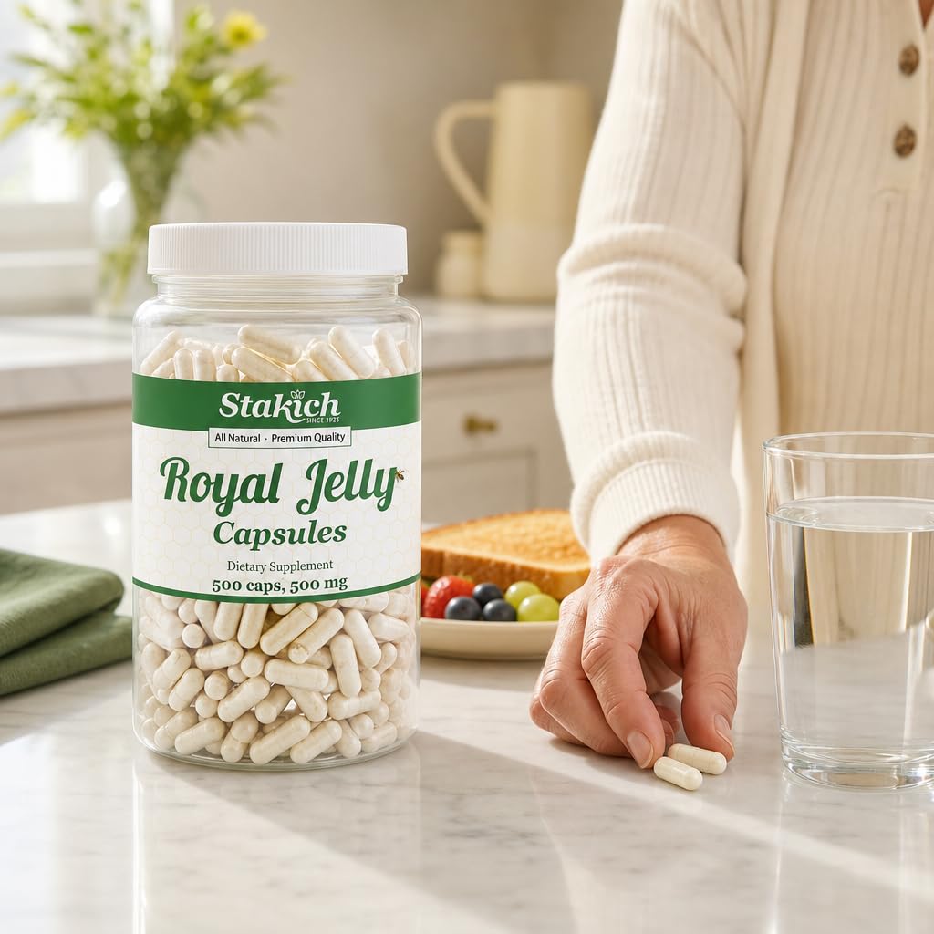 Stakich Royal Jelly Capsule 500 Count