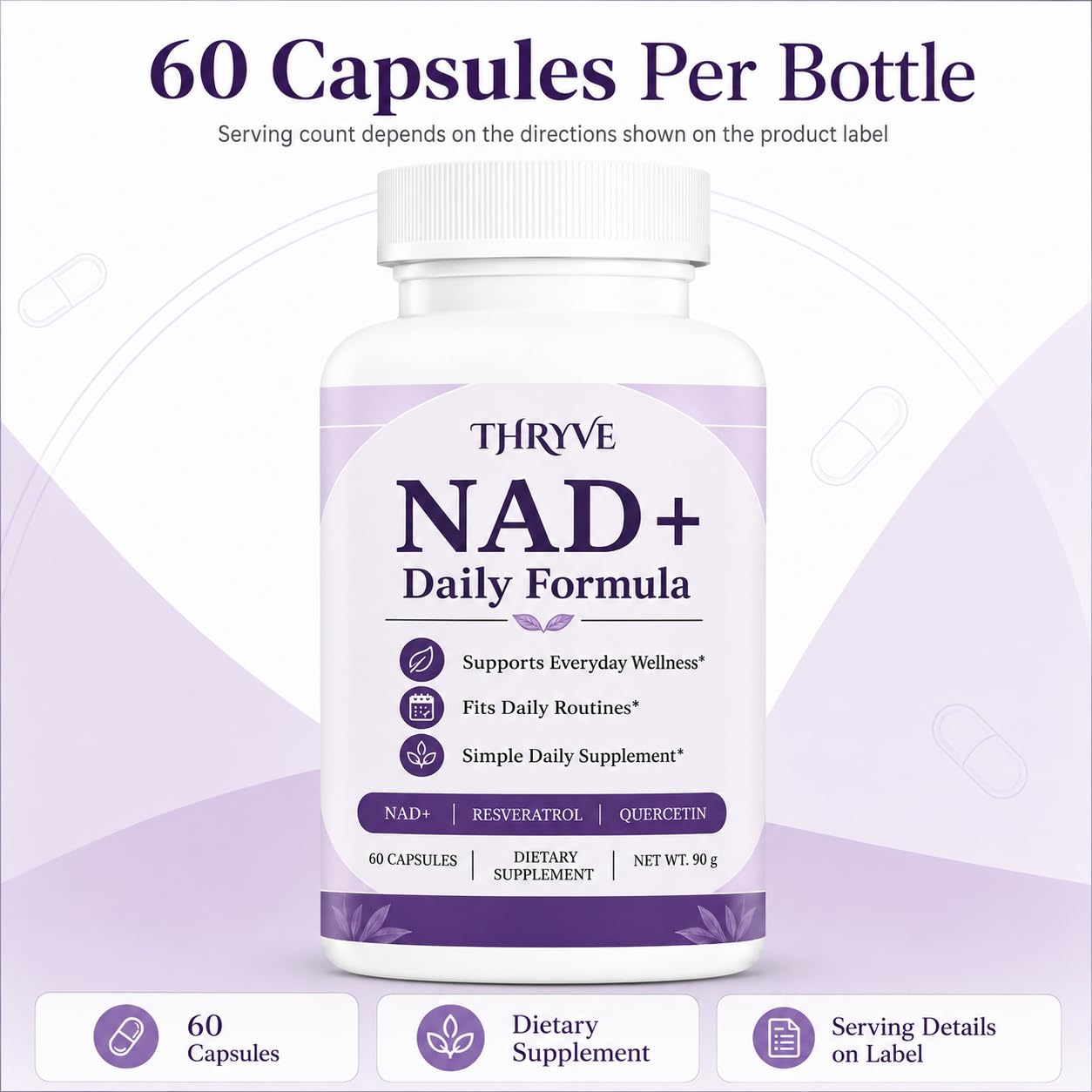 Thryve NAD+ Formula for Women Capsules, 60 Count