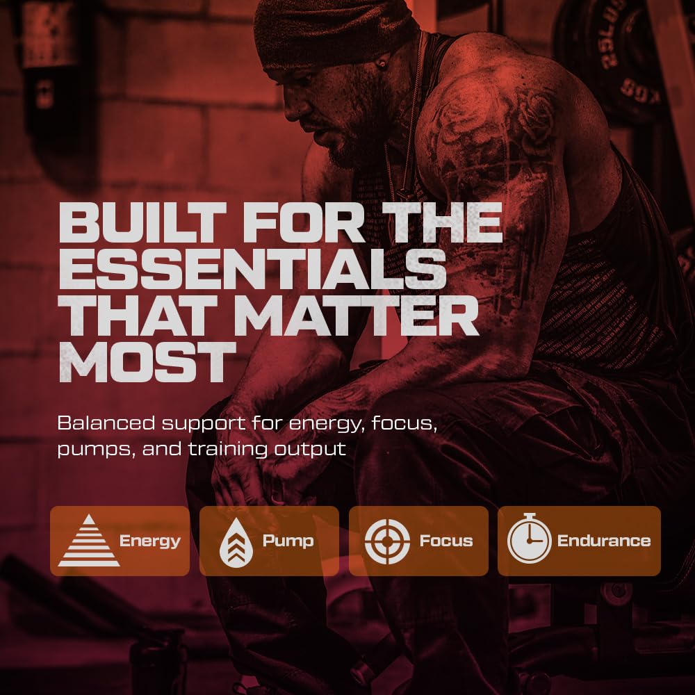 HOSSTILE Foundation Pre Workout Powder for Men & Women 12.4 Ounce