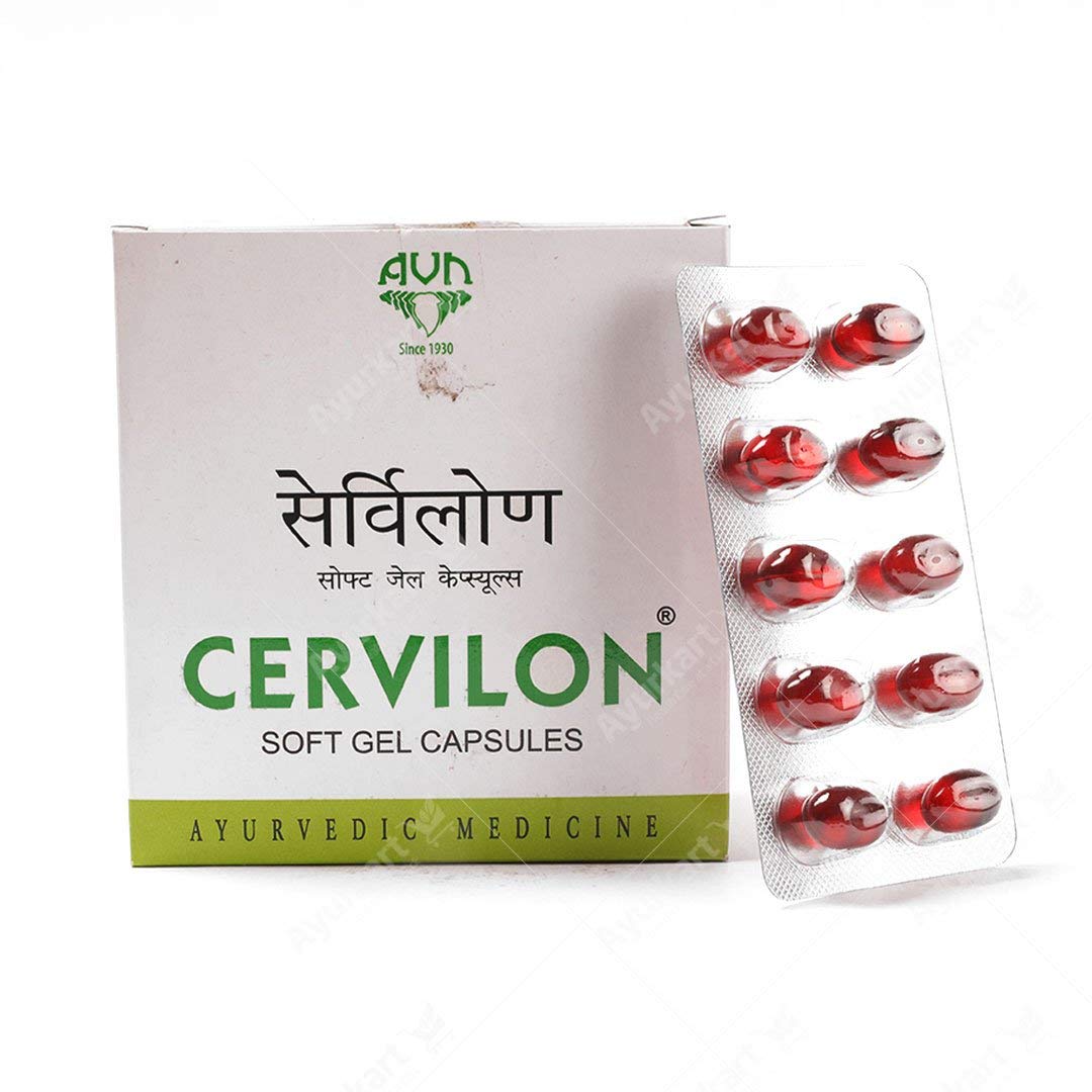 AVN Ayurveda Formulations Cervilon Soft Gel Capsules, 10 Capsules