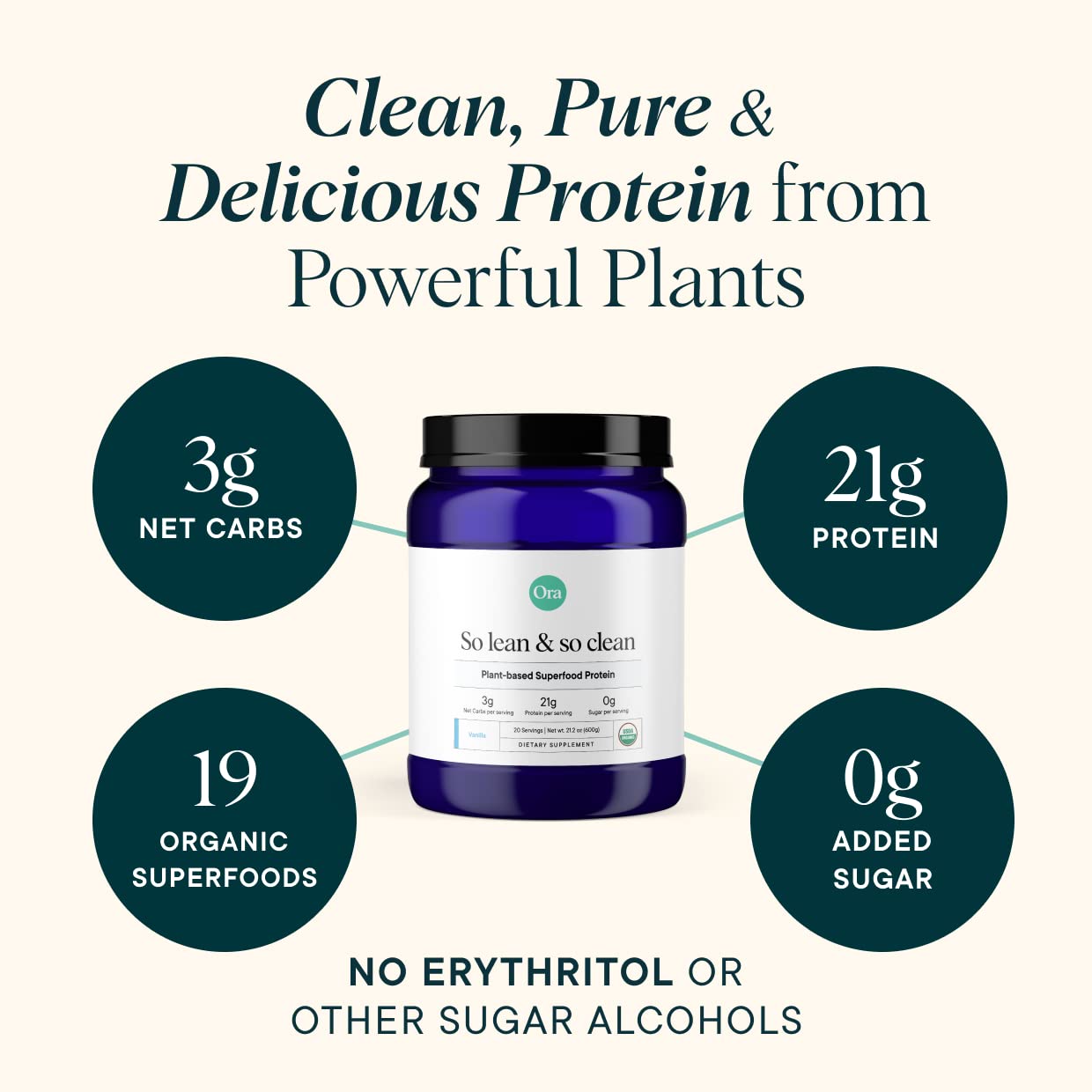 Ora Organic Hormone Balance & Protein Power Bundle Powder, 2-Pack