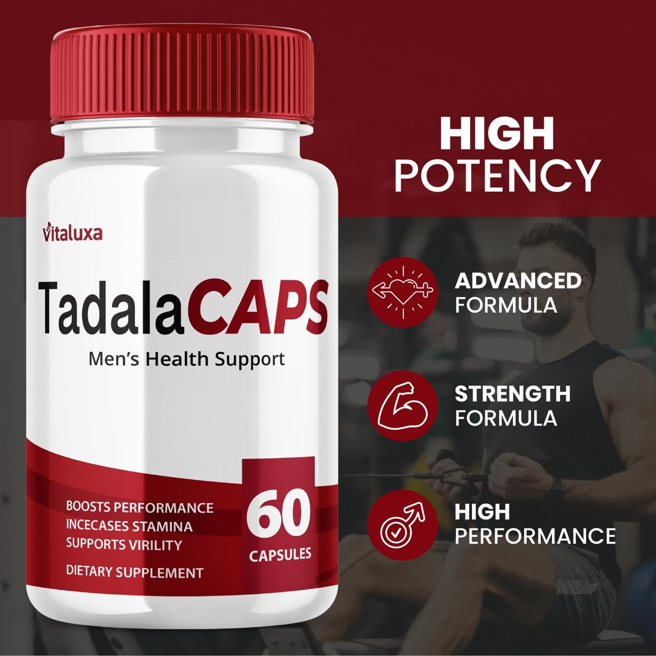 Vitaluxa TadalaCaps Capsule 120 Count