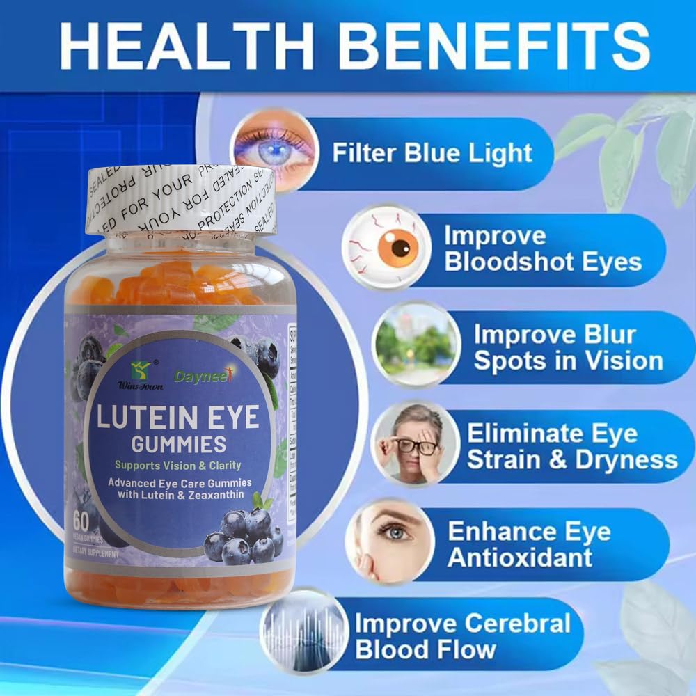 Wins Town Lutein Eye Gummies 60 Count