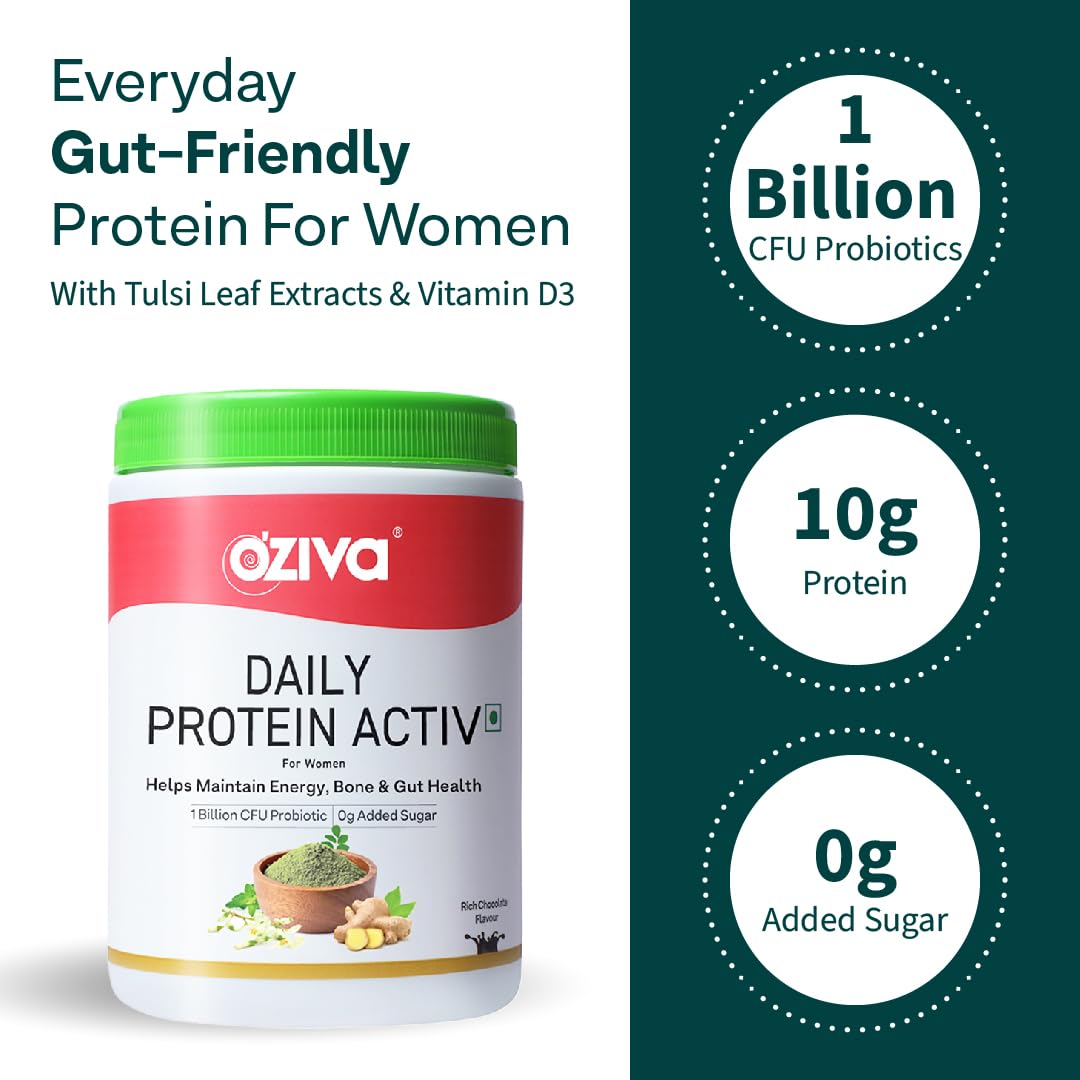 OZIVA Daily Protein Activ for Women Powder 10.2 Ounce