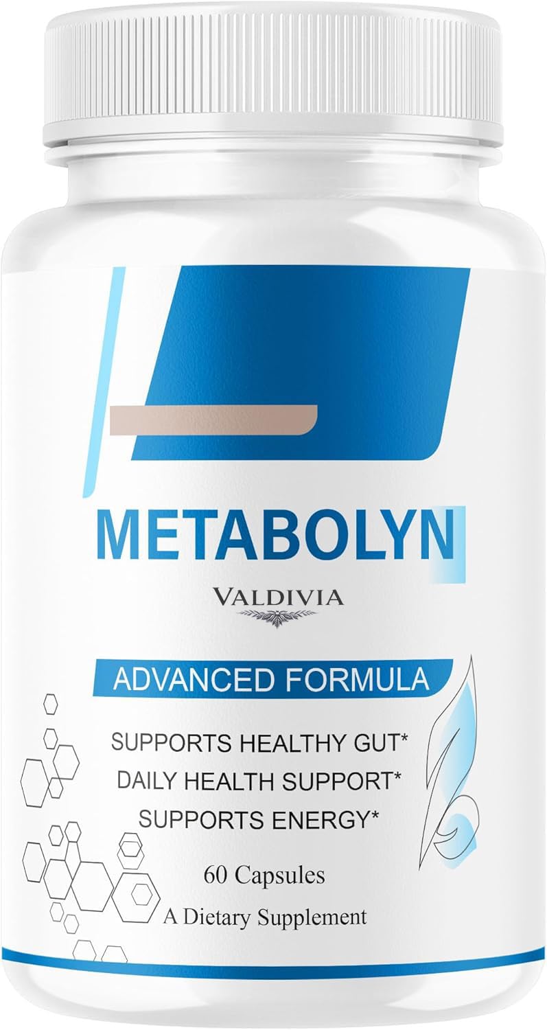 Valdivia Metabolyn Capsules - Original Metabolyn All Natural Advanced Formula Supplement Support Health - Maximum Strength, Daily Premium for Overall Health & Wellness, 60 Capsules