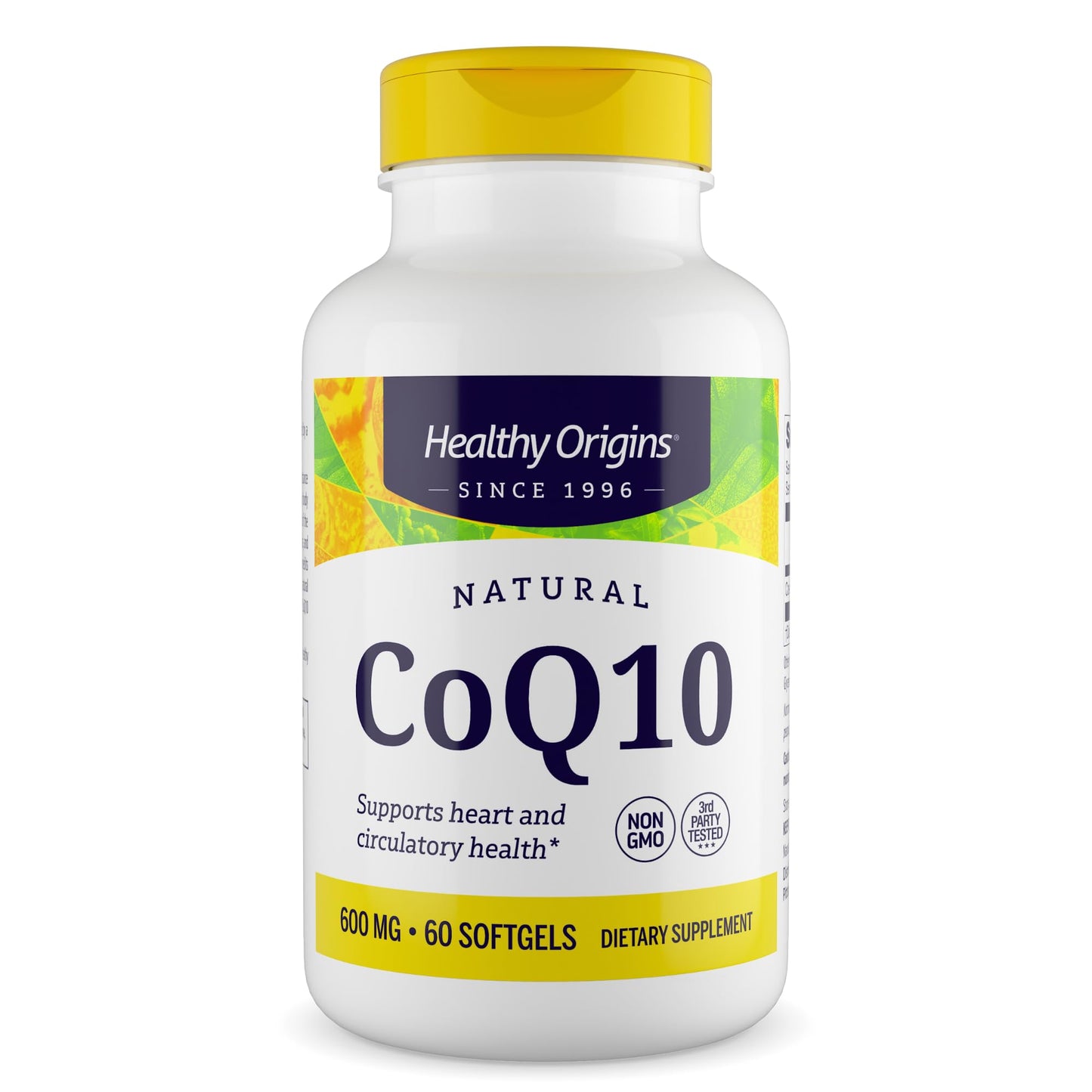 Healthy Origins CoQ10 600 mg Softgels 60 Count