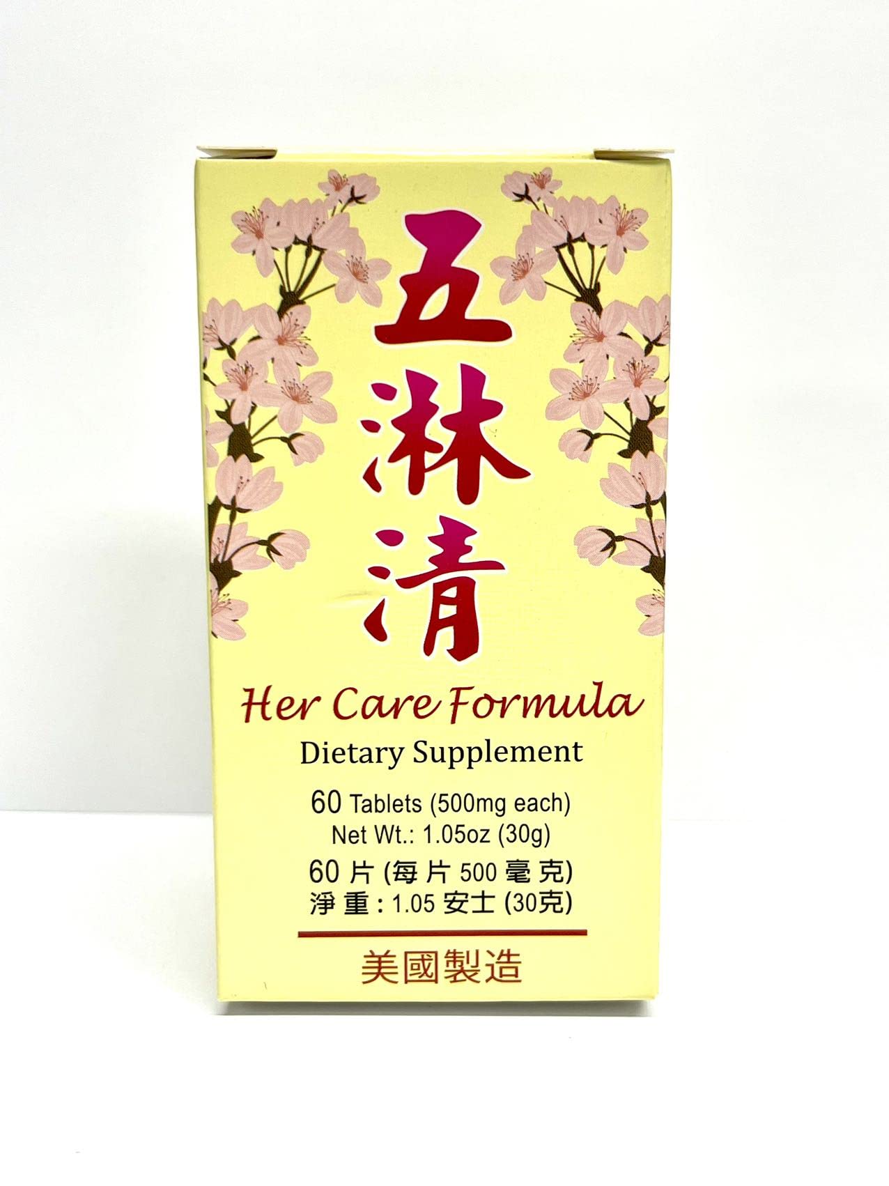 Lao Wei Her Care Formula Herbal Supplement Tablets 1 Count