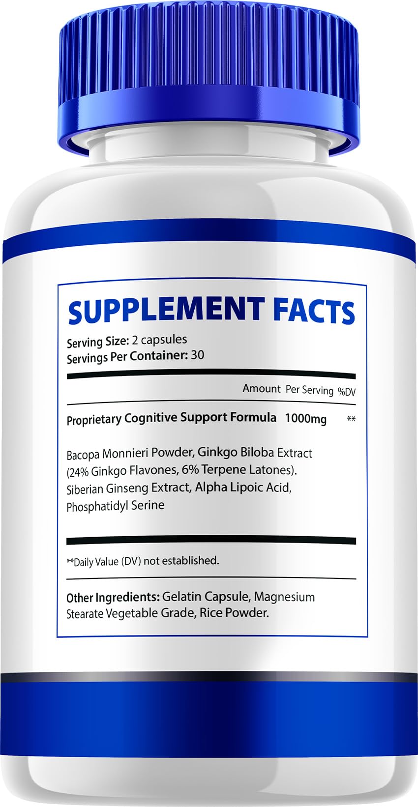 Indelo Neuro Clean Natural Blend Formula Focus Memory Support 120 Capsules