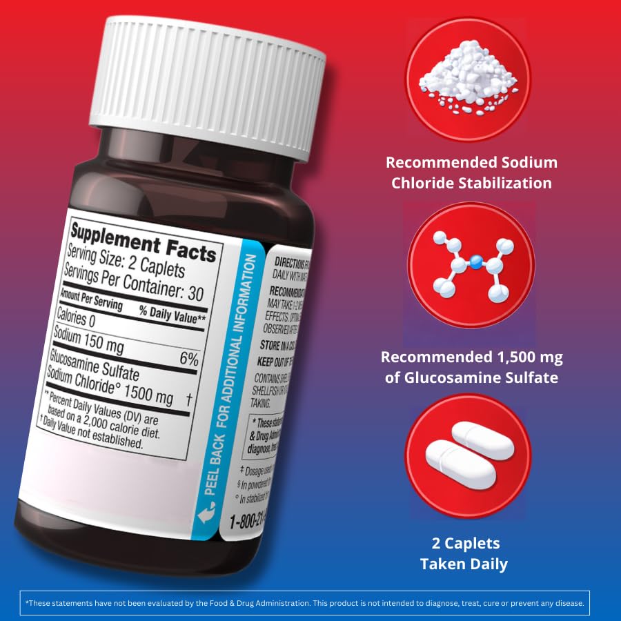 WynnPharm Dona Crystalline Glucosamine Sulfate 1500 Mg Caplets 120