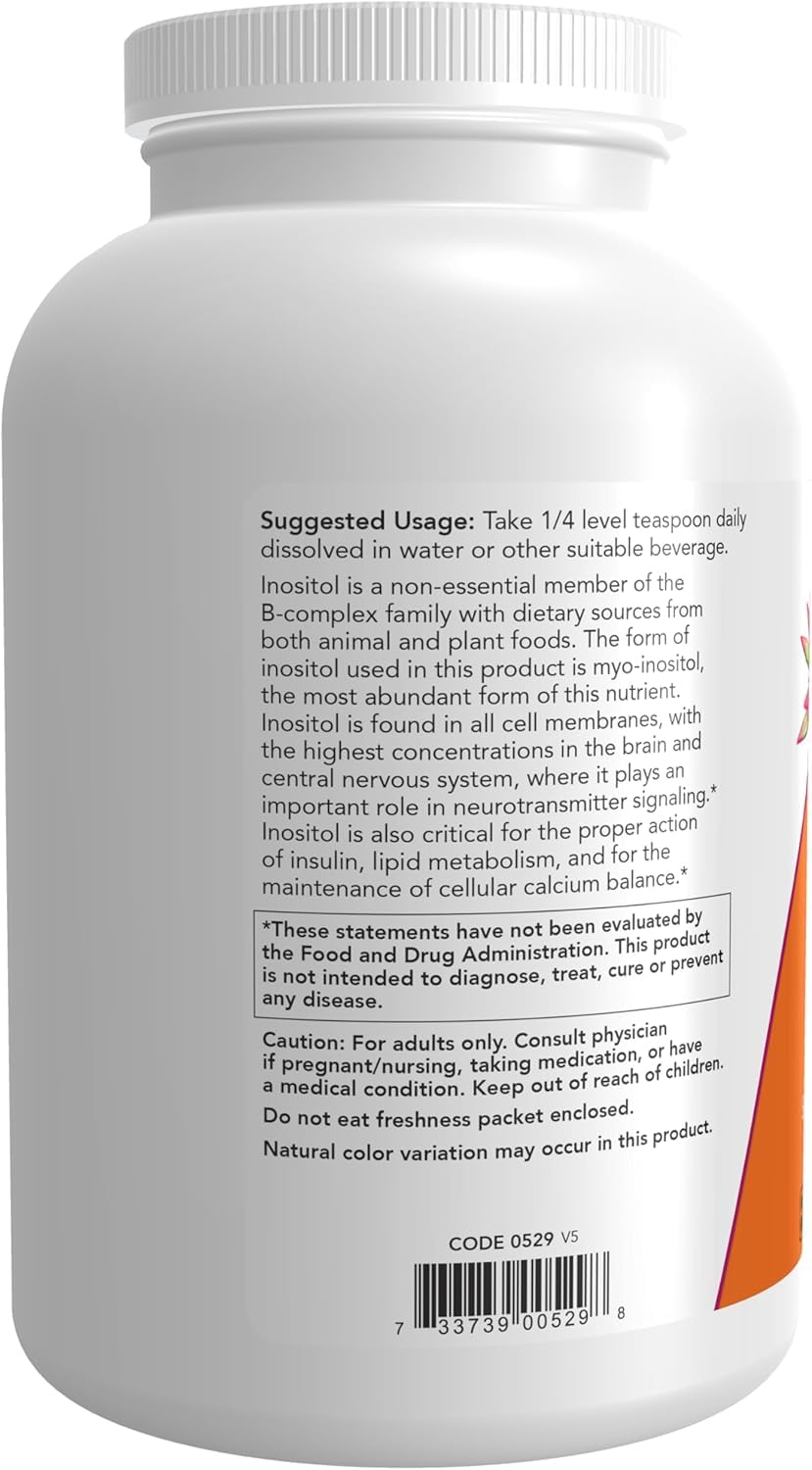 NOW Foods 100% Pure Inositol Powder 32 oz