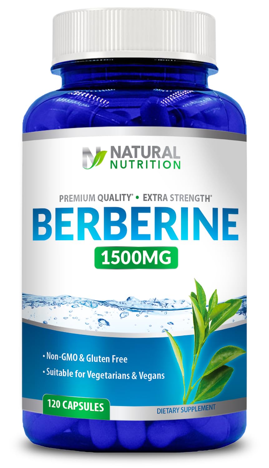 Generic Berberine HCL 1500mg Capsule, 120 Count
