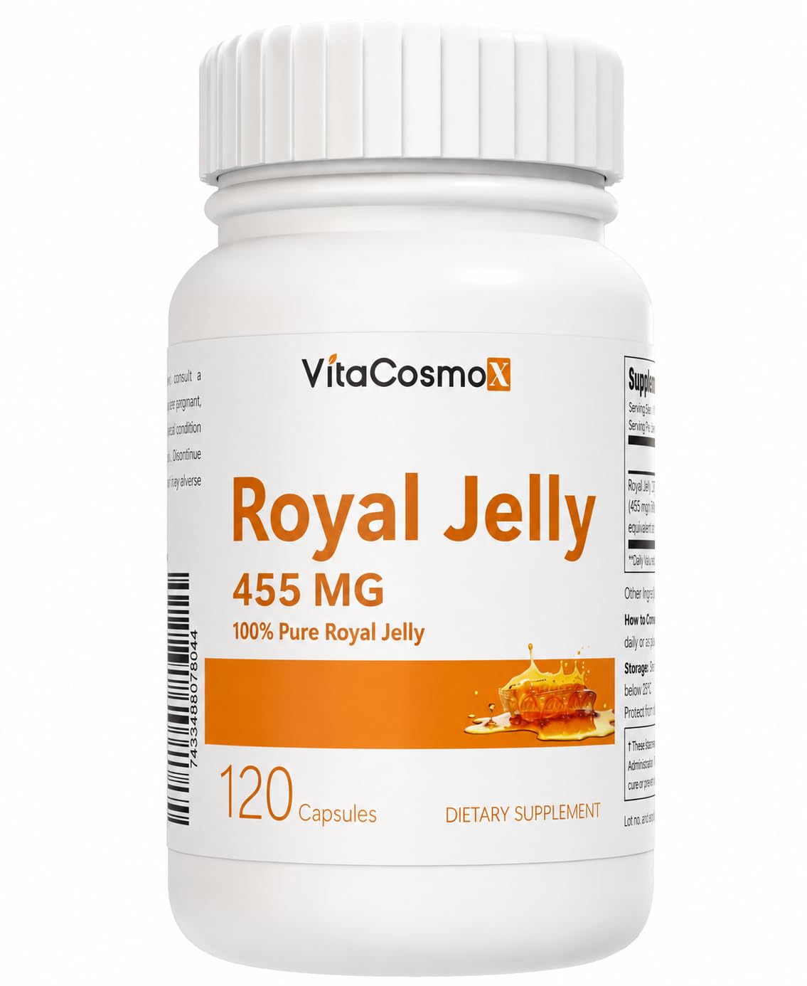 VitaCosmoX Royal Jelly Capsules 1 Count