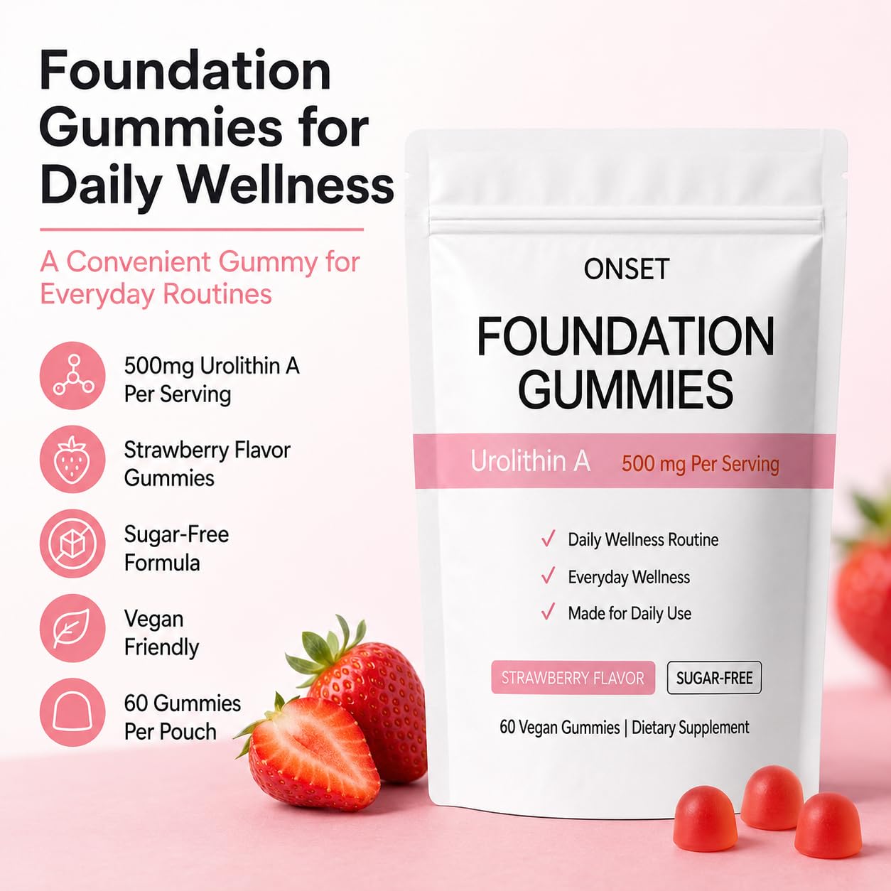 ONSET Foundation Gummies, 60 Gummies