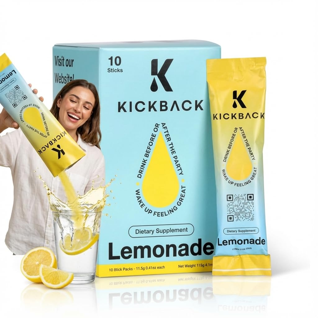 Kickback Morning Boost Lemonade Powder 10 Pack