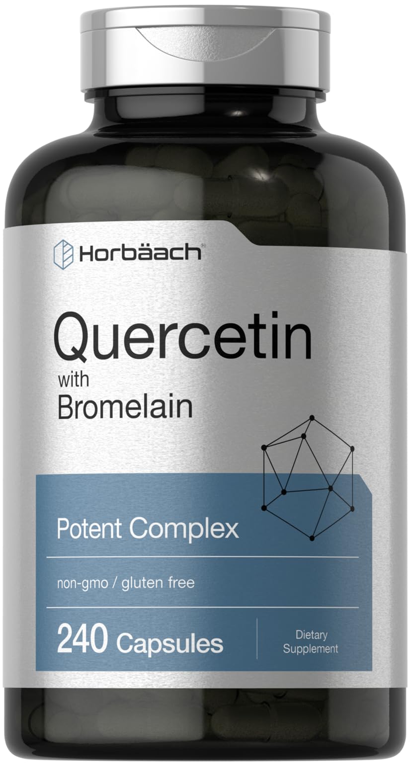 Horbäach Quercetin with Bromelain Supplement Capsule, 240 Count