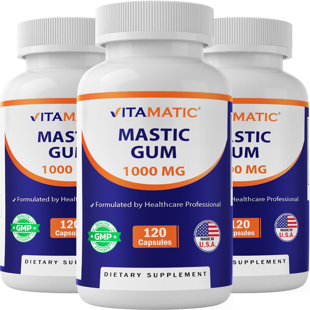 Vitamatic Mastic Gum 1000mg Capsules, 360 Capsules