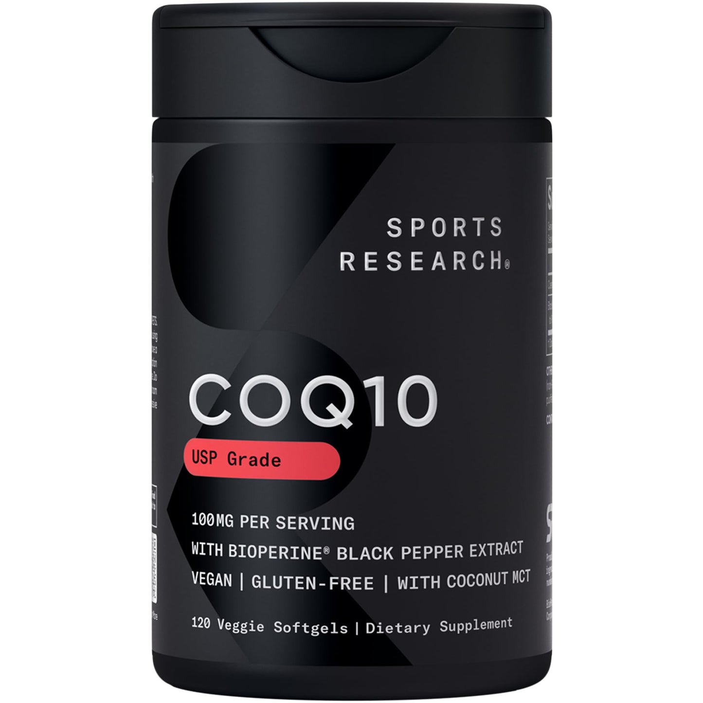 Sports Research CoQ10 (100mg) Softgels, 120 Count