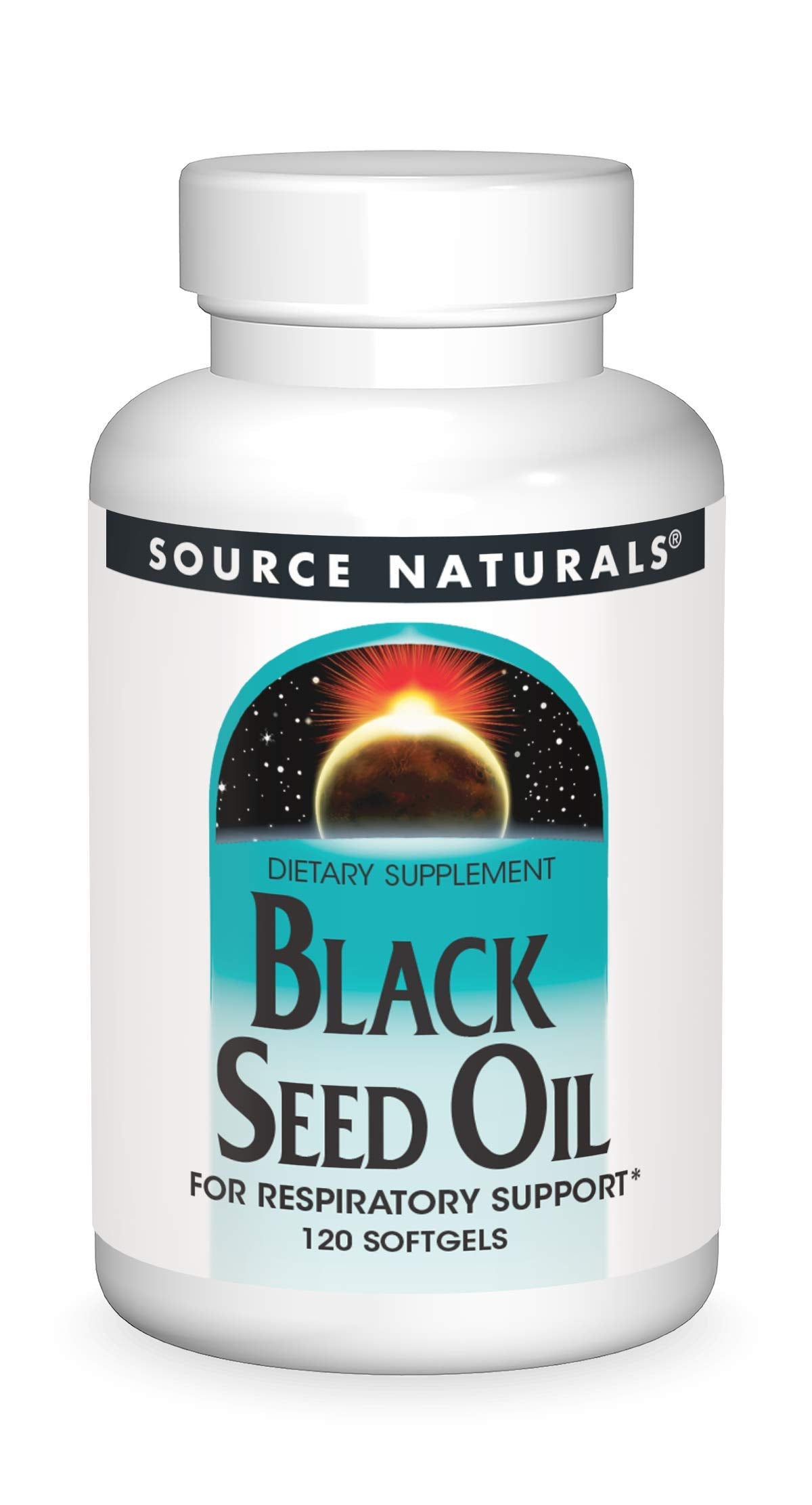 Source Naturals Black Cumin Seed Oil for Respiratory Support Softgel 120