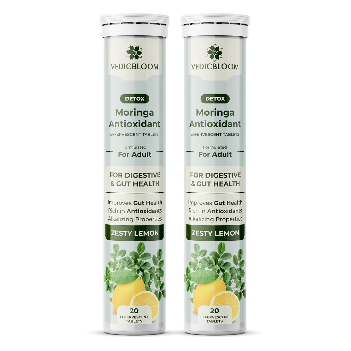 VEDICBLOOM Moringa Antioxidant Effervescent Tablets 40 Tablets