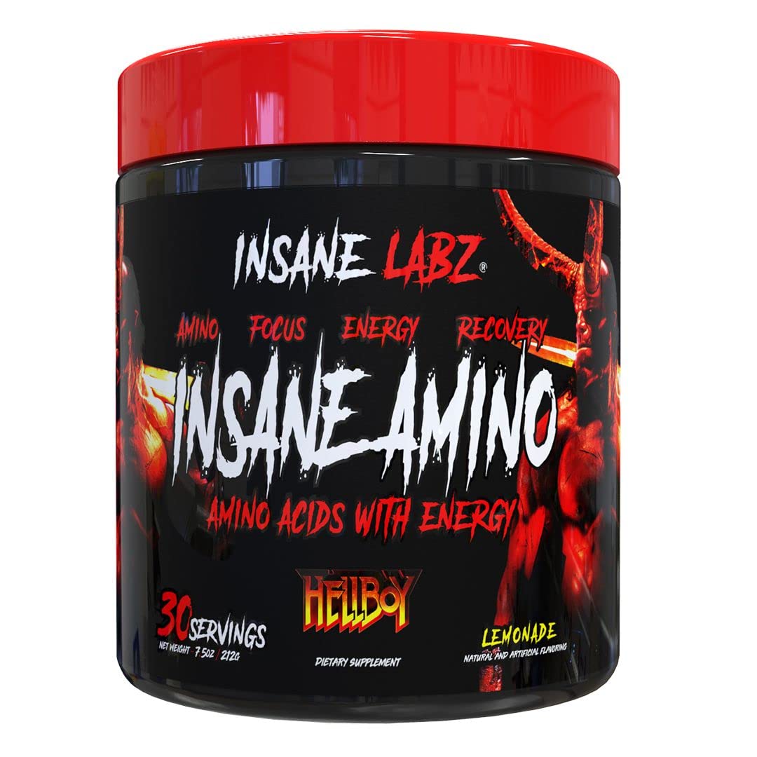 Insane Labz Hellboy Bundle, Psychotic Hellboy Pre Workout and Insane Amino BCAA Powder, 16.1