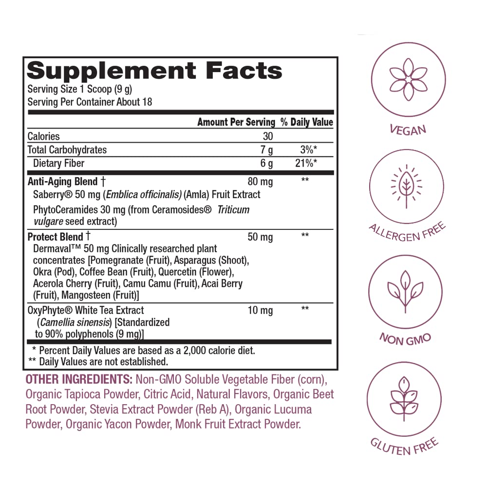 PlantFusion Vegan Collagen Beauty Powder 6.35 Ounce