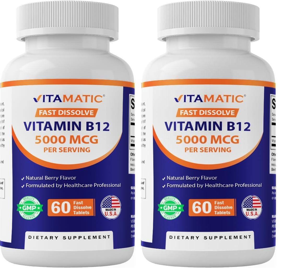 Vitamatic Vitamin B12 5000 mcg 120 Tablets