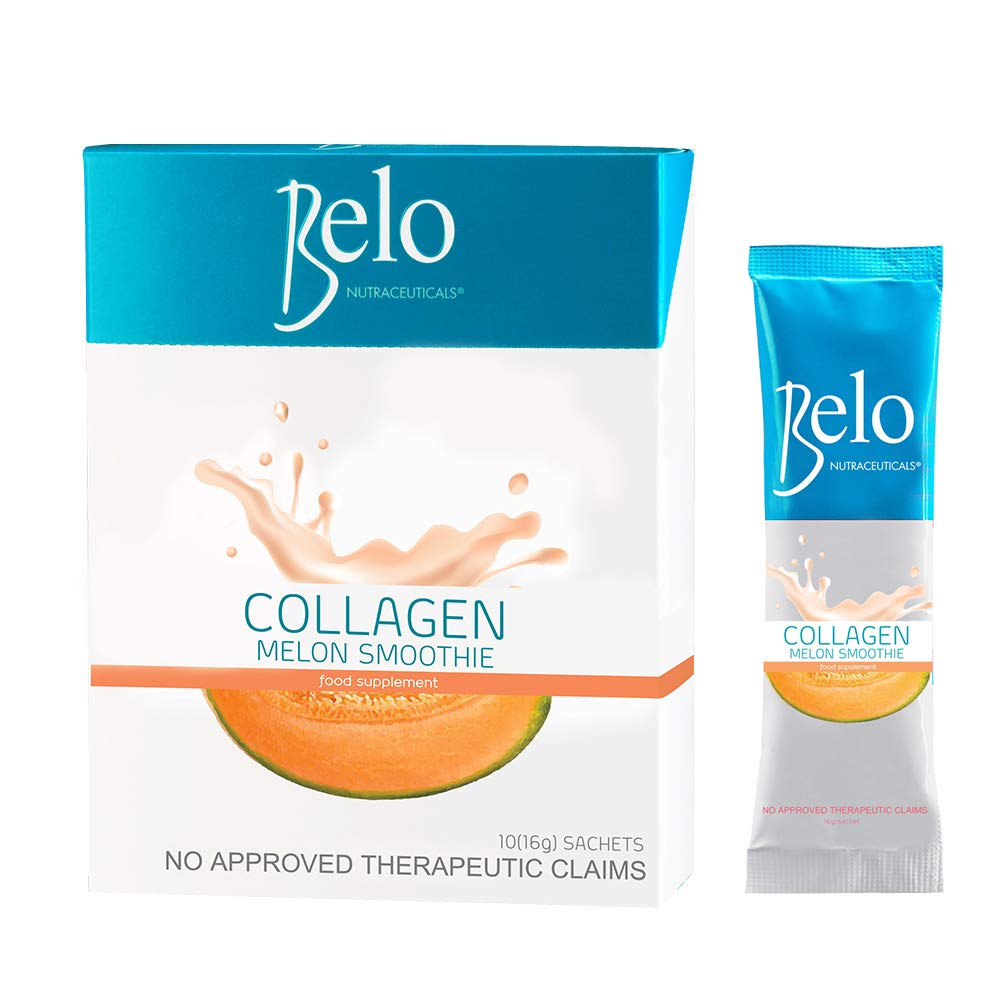 Belo Collagen Melon Smoothie Powder, 10 Sachets (16g each)