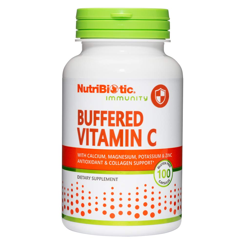 NutriBiotic Buffered Vitamin C 500 Mg Capsule, 100 Count