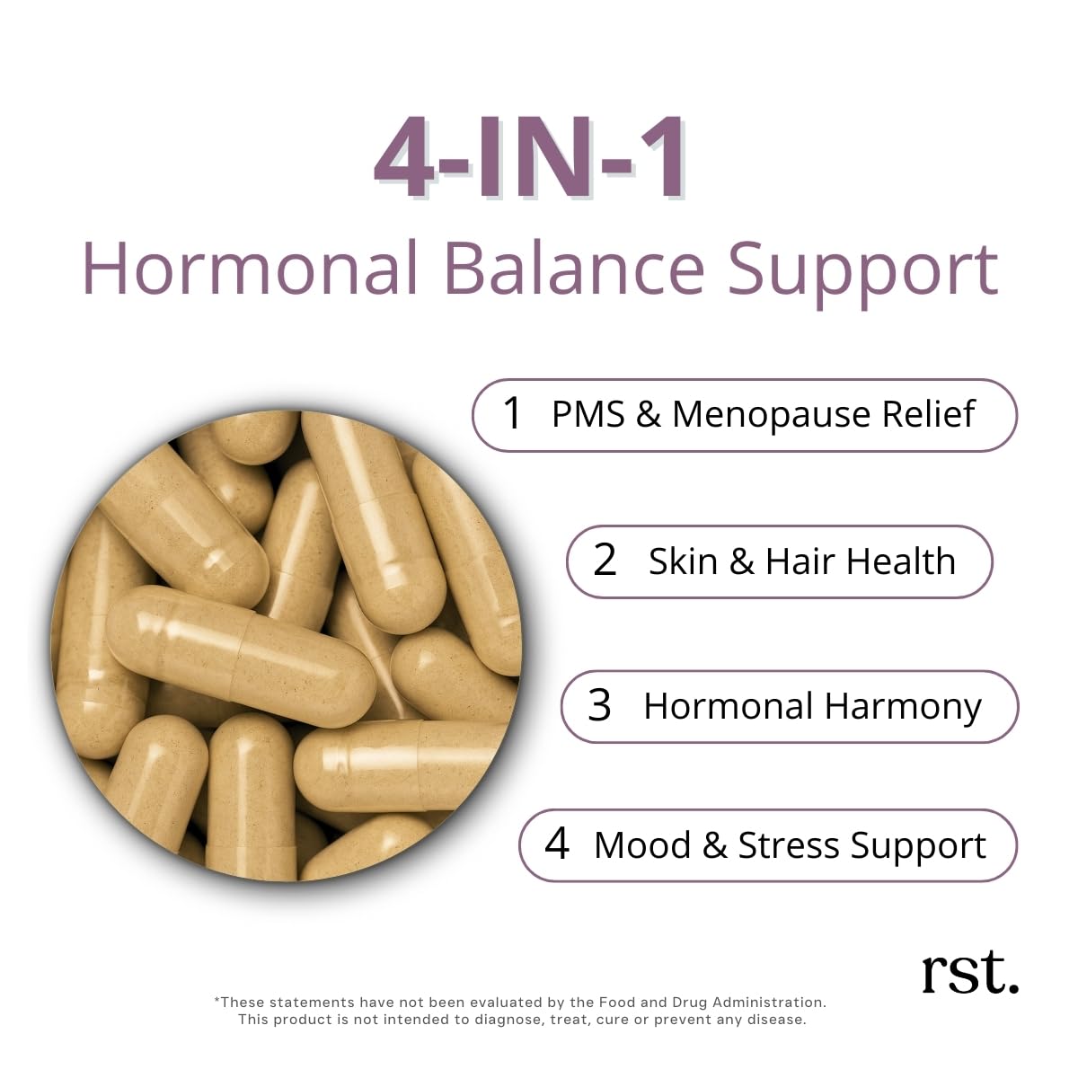Reset Wellness Harmony+ Hormone Balance Supplement for Women 60 Capsules