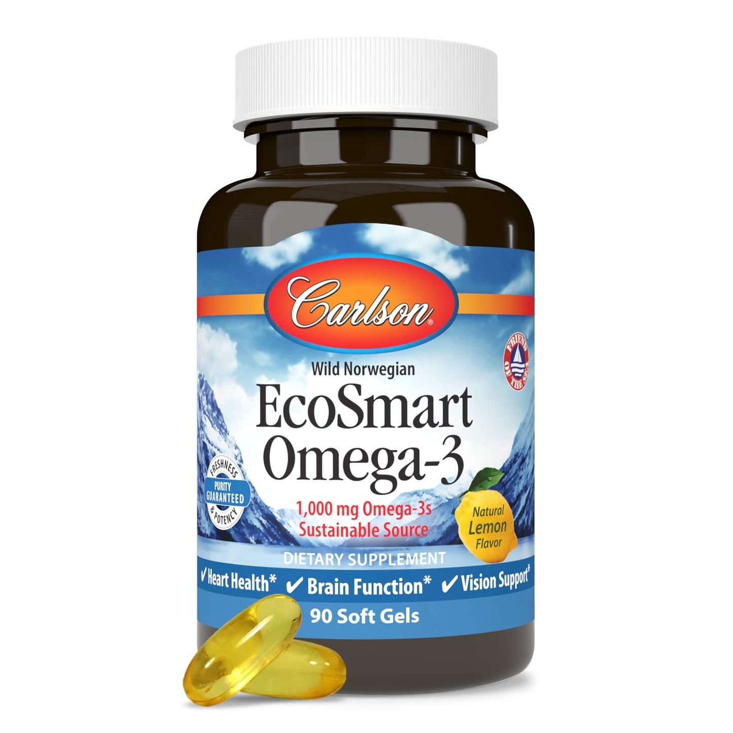 Carlson EcoSmart Omega-3 Calamari Oil Softgel 90