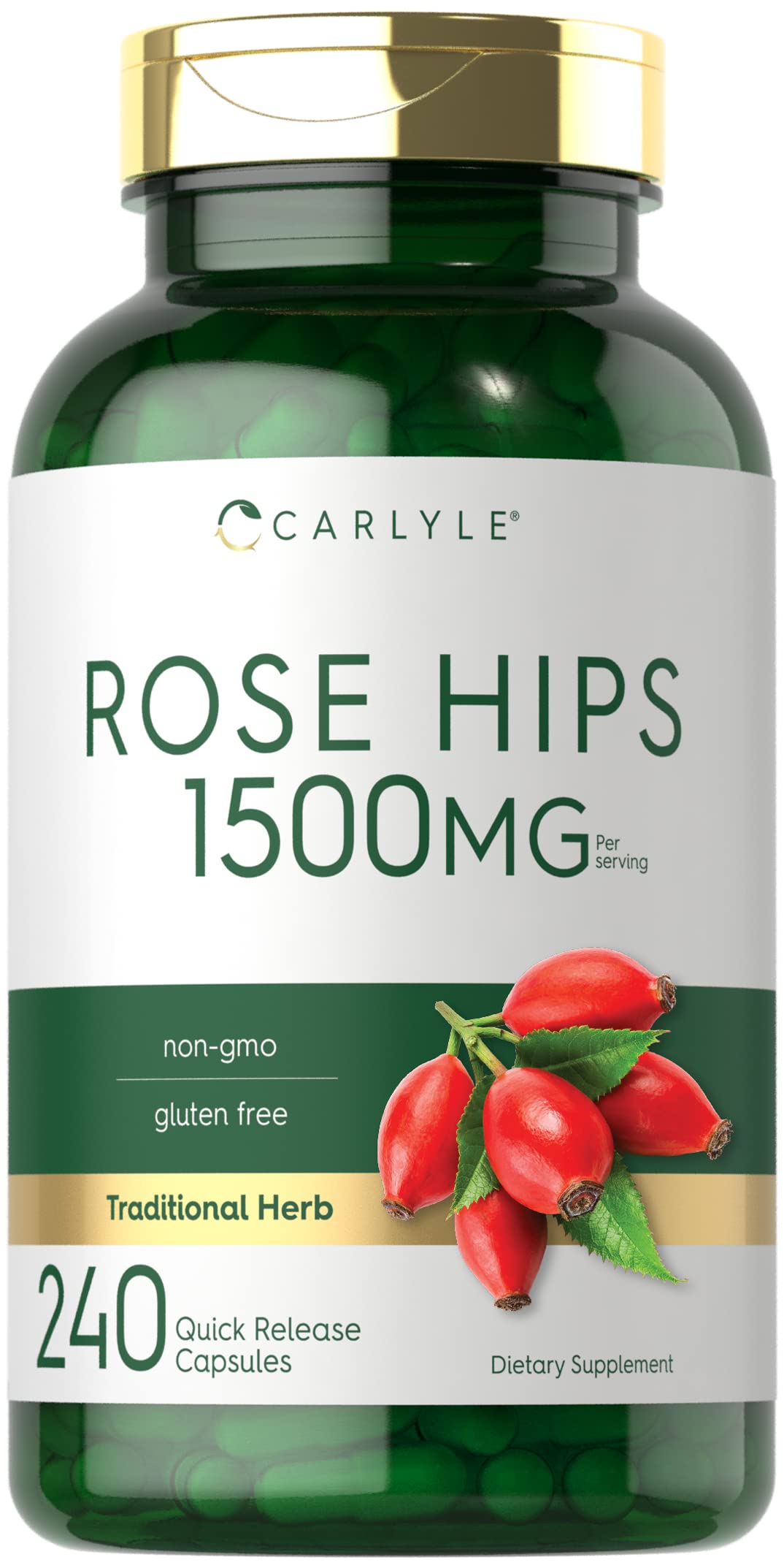 Carlyle Rose Hips 1500mg Capsules, 240 Count