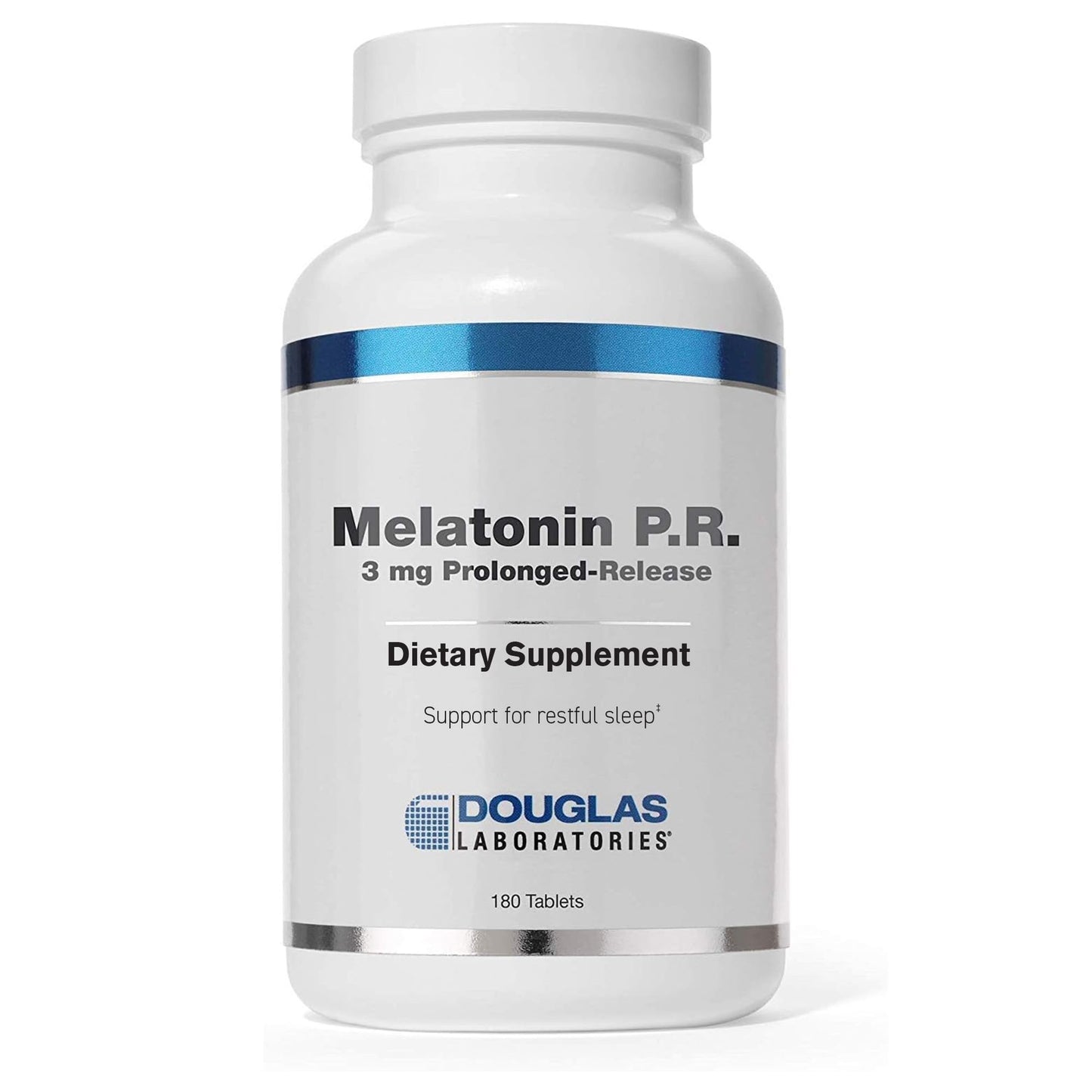 Douglas Laboratories Melatonin Prolonged Release 3 mg Melatonin Sleep Support Supplement for Hormone Balance, Relaxation, Antioxidants & Immune System, 180 Tablets