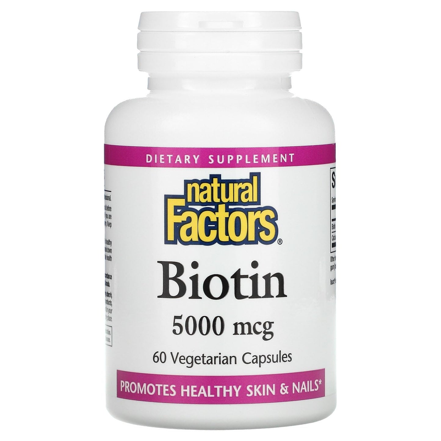 Natural Factors Biotin 5000 mcg Capsule, 60 Count