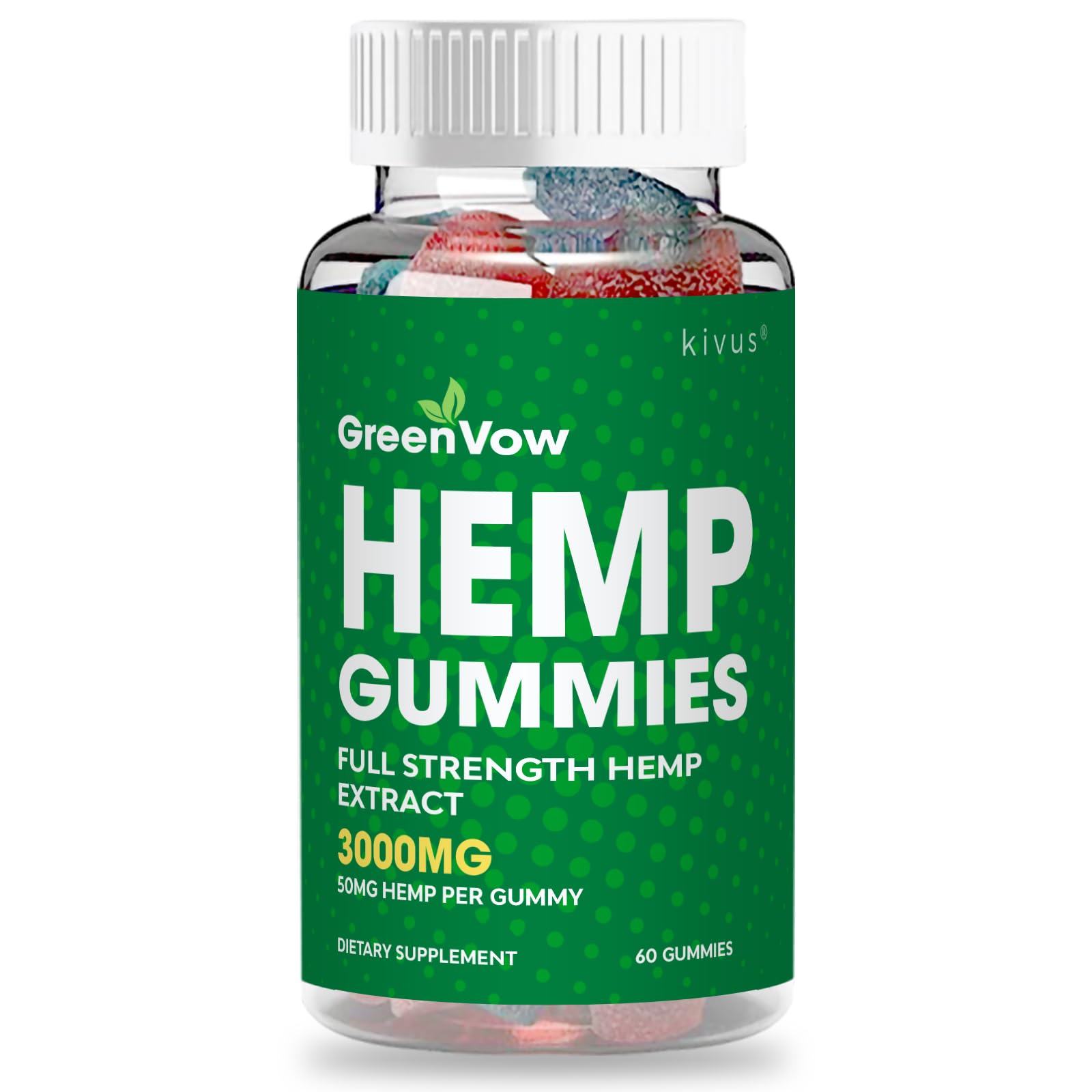 Kivus GreenVow Gummies 60 Count